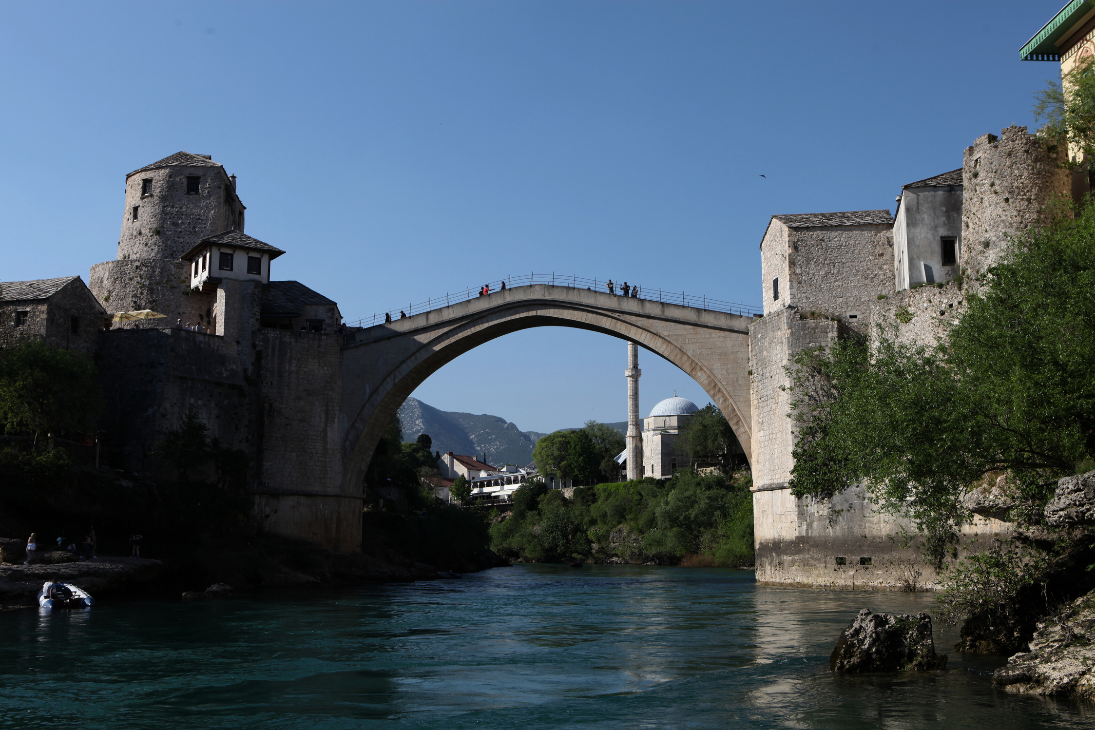 stari most bridge in mostar, bosnia and herzegovina