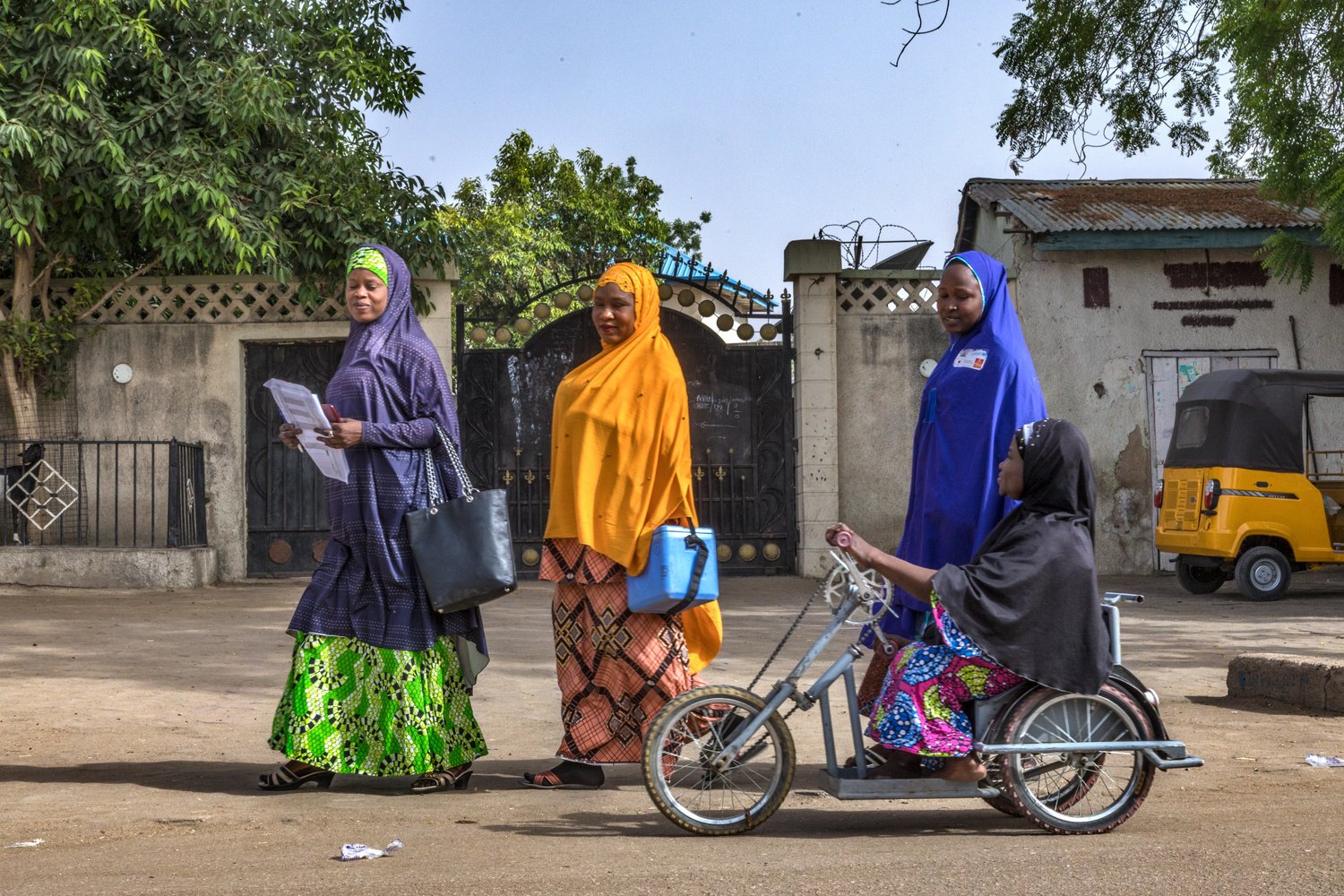 Female polio workers in Nigeria.