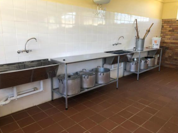 Sanitation facilities at Ntsika Secondary School, South Africa, after renovation.