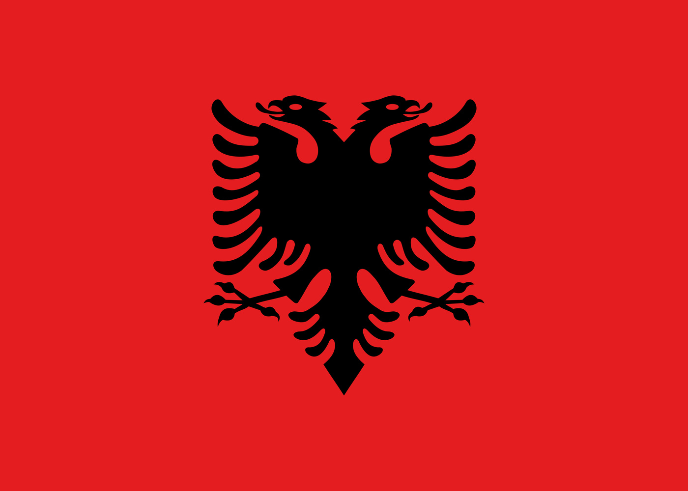 the flag of albania