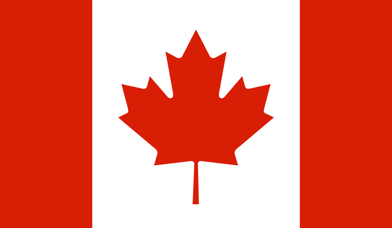 a canadian flag with a maple leaf on it